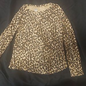 light animal print long sleeve